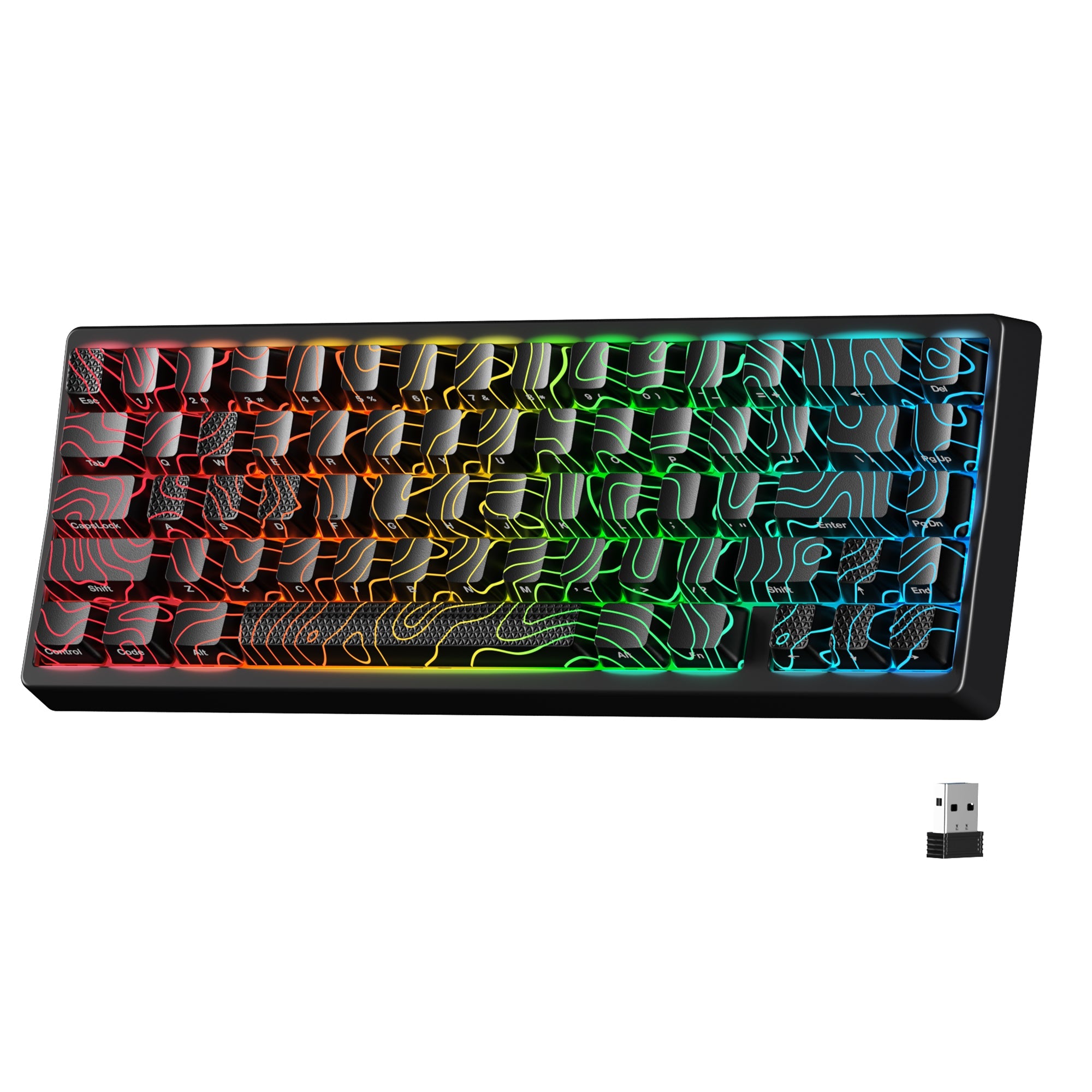 XVX M67 JadeStone Mechanical Keyboard (Interstellar Black)