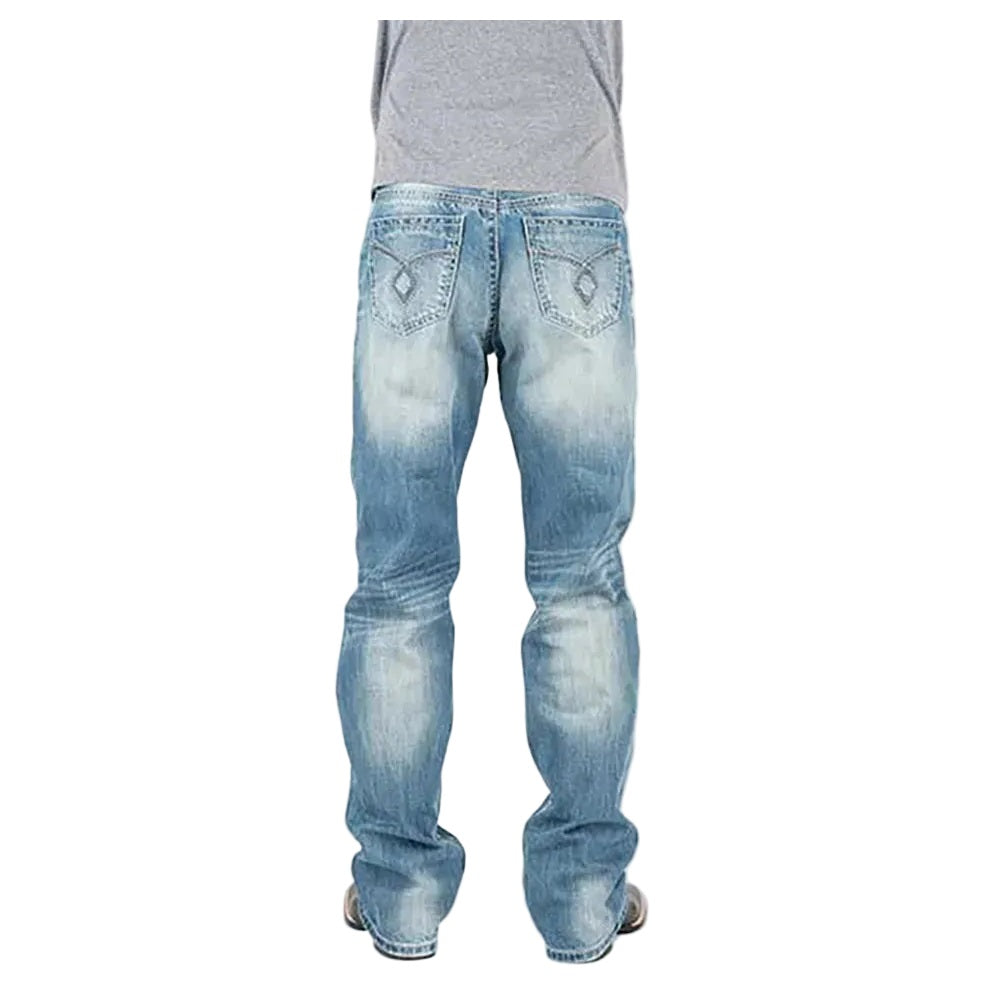 Men's Diamond Stitch Bootcut Jeans