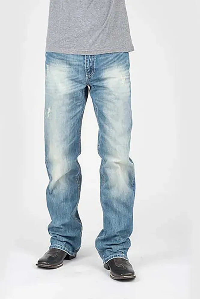 Men's Diamond Stitch Bootcut Jeans