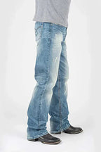 Men's Diamond Stitch Bootcut Jeans