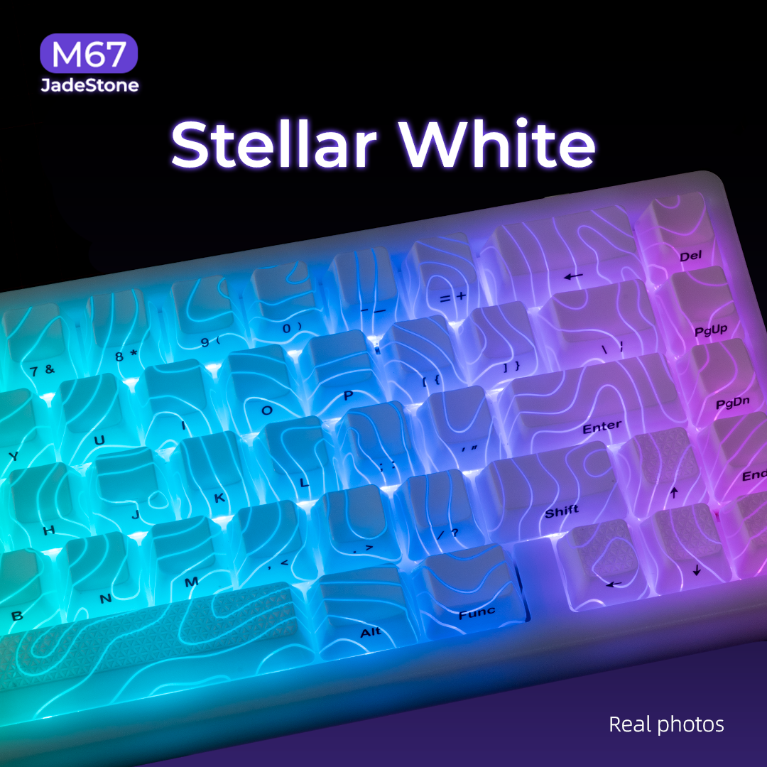 JadeStone Mechanical Keyboard With IMD-Tech Keycaps