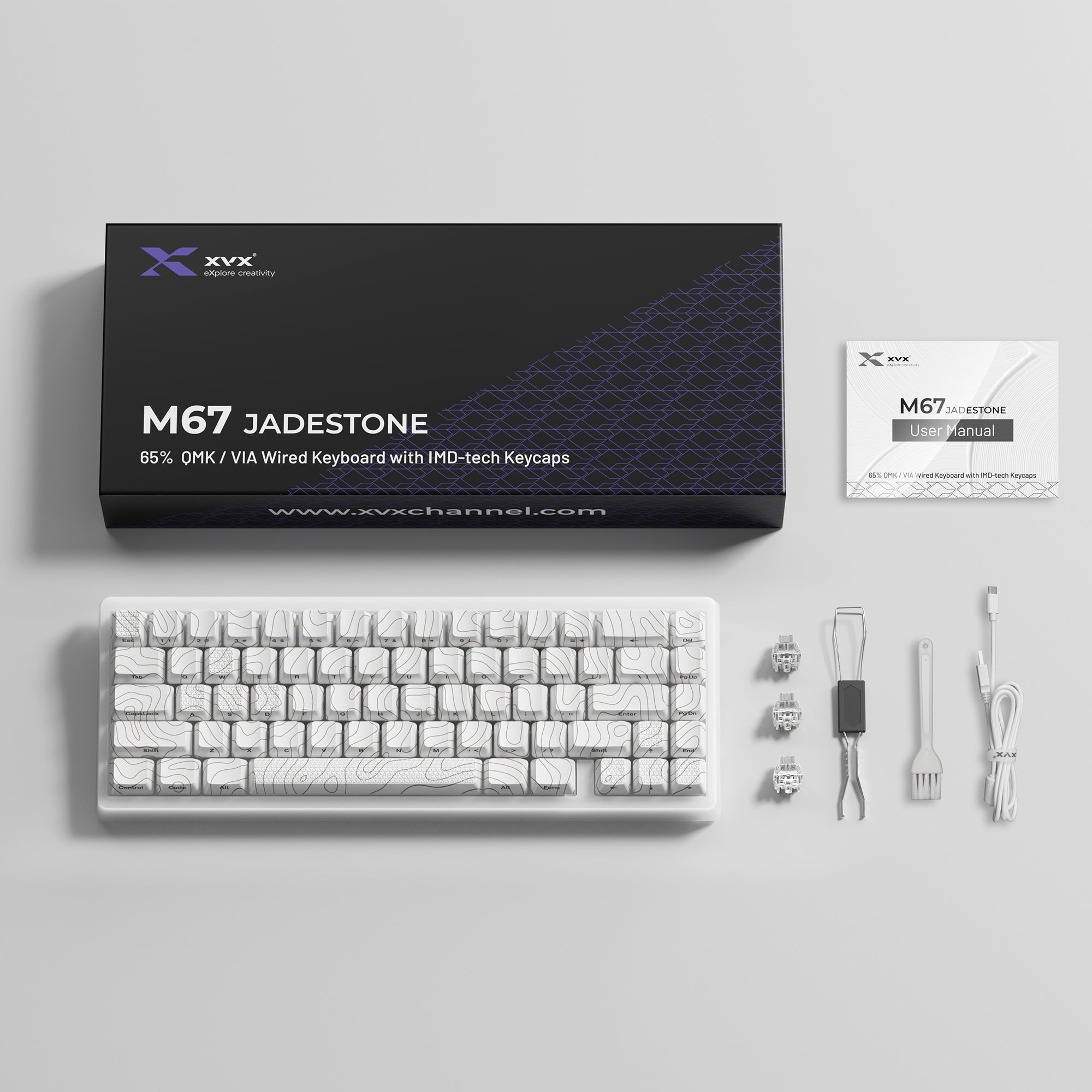 JadeStone Mechanical Keyboard With IMD-Tech Keycaps