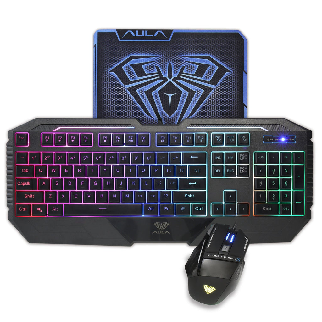 Backlit Keyboard Mouse Set