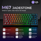 XVX M67 JadeStone Mechanical Keyboard (Interstellar Black)