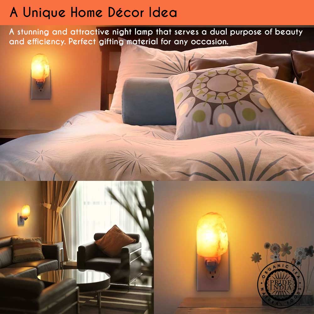 Pride of India Crystal Salt Night Lamp