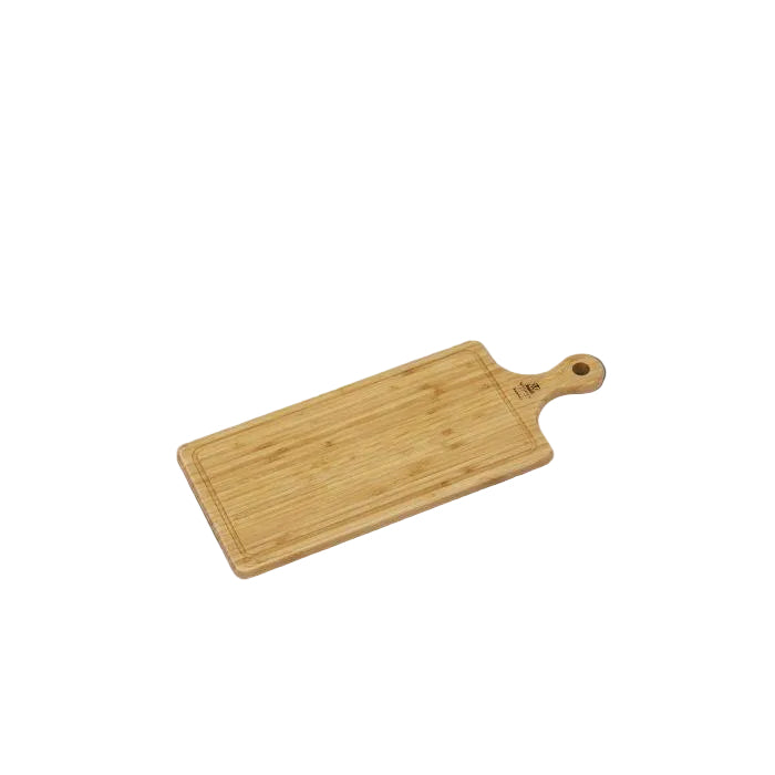 Bamboo Long Serving Board With Handle 19.7" inch X 7.9" inch | 50 X 20 Cm