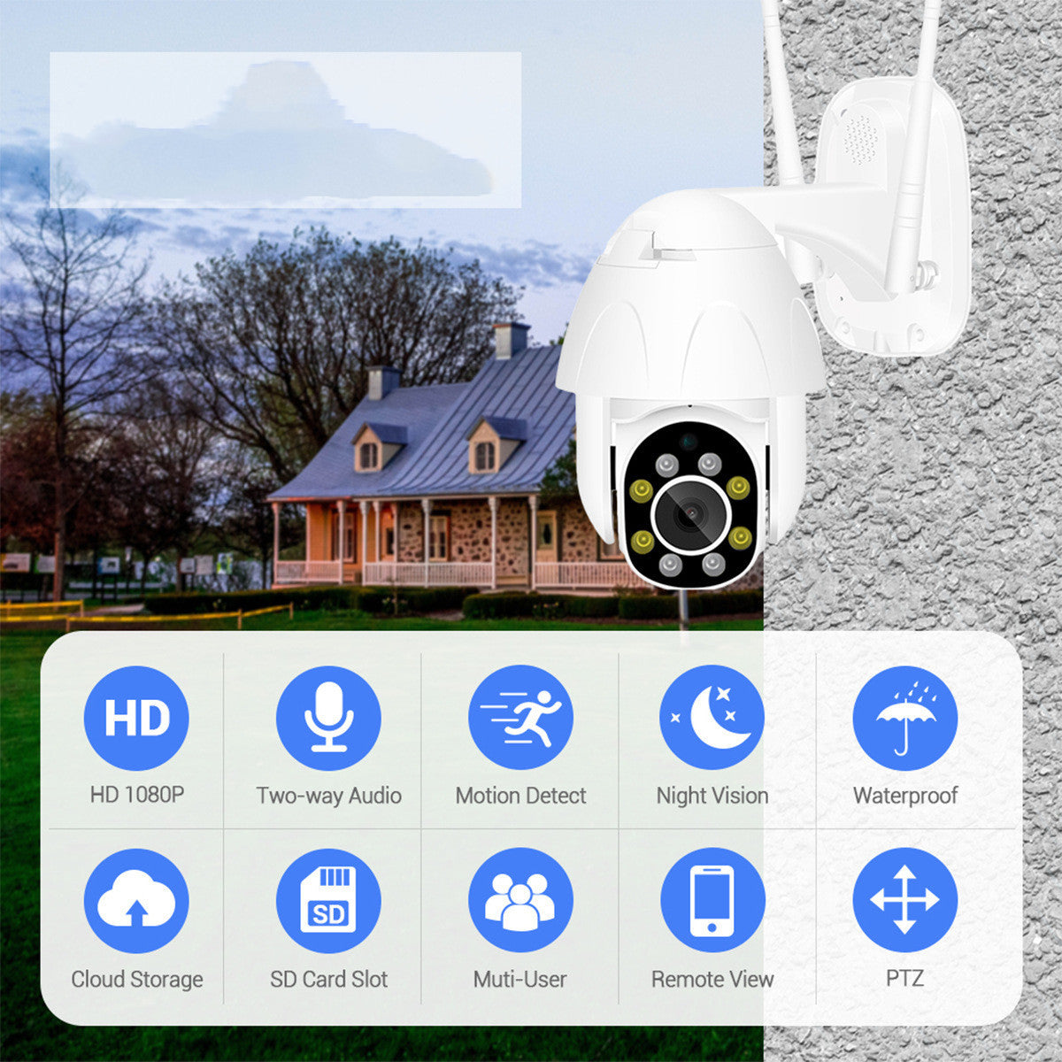 360° Night Vision Security Camera
