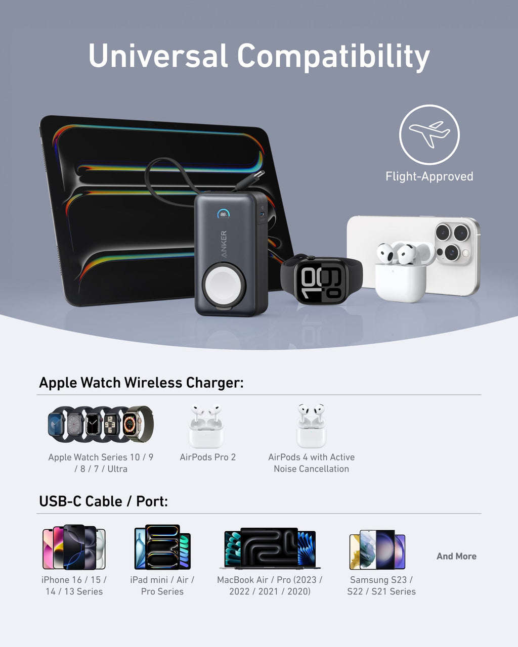 Anker MagGo Power Bank (10K, 35W, For Apple Watch