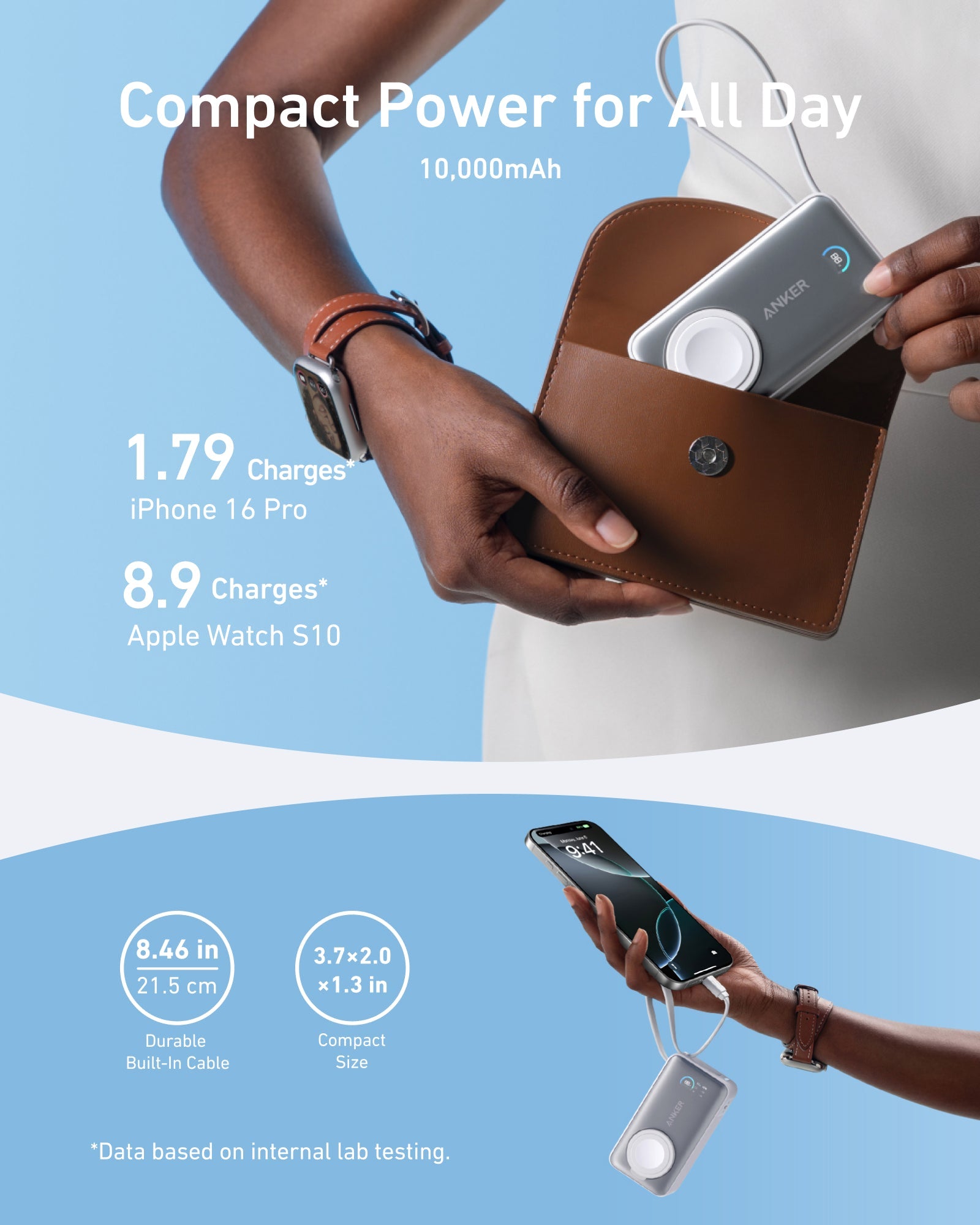 Anker MagGo Power Bank (10K, 35W, For Apple Watch