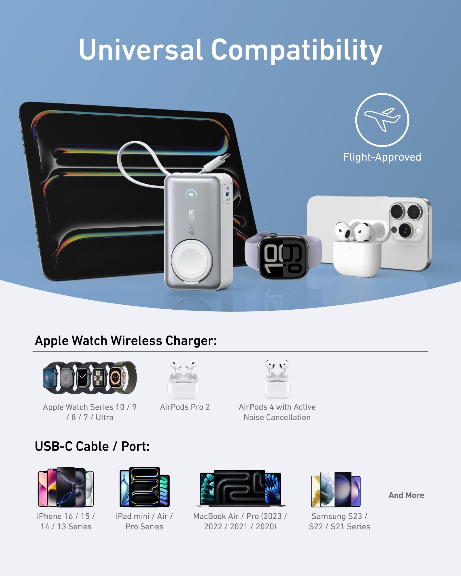 Anker MagGo Power Bank (10K, 35W, For Apple Watch