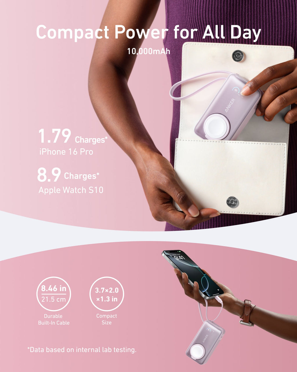 Anker MagGo Power Bank (10K, 35W, For Apple Watch