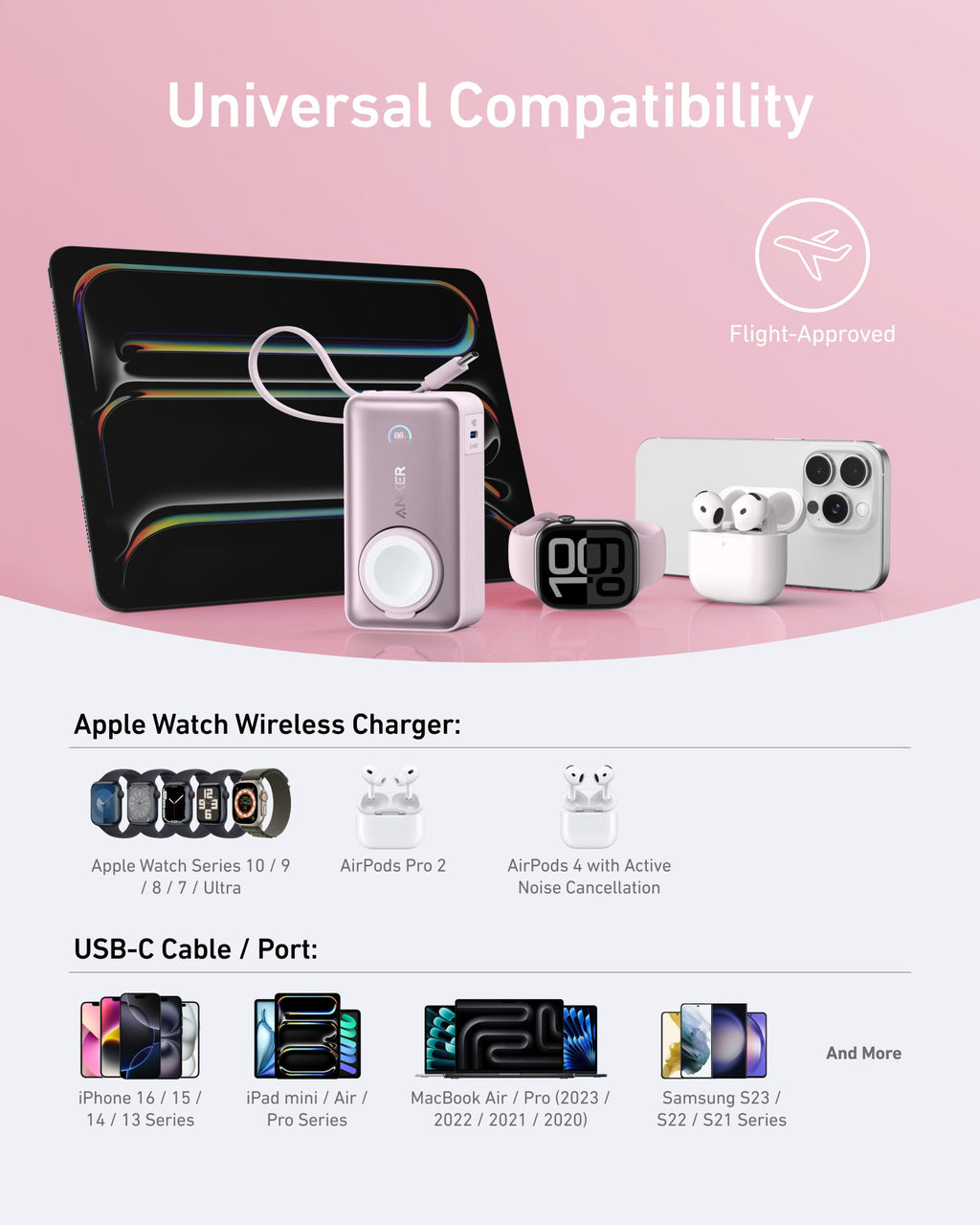 Anker MagGo Power Bank (10K, 35W, For Apple Watch