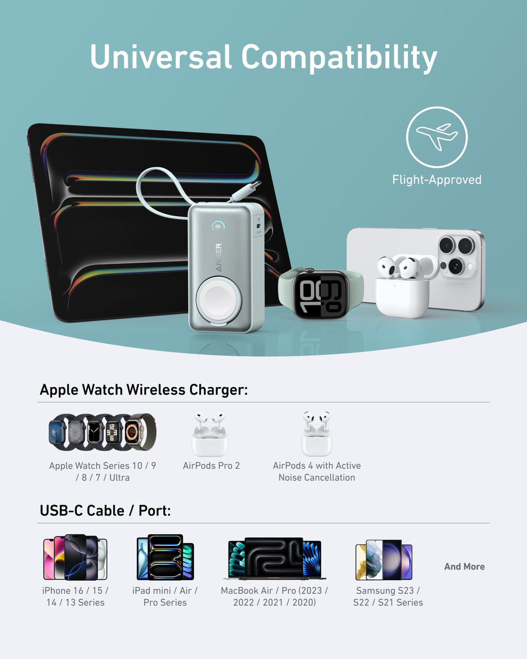 Anker MagGo Power Bank (10K, 35W, For Apple Watch