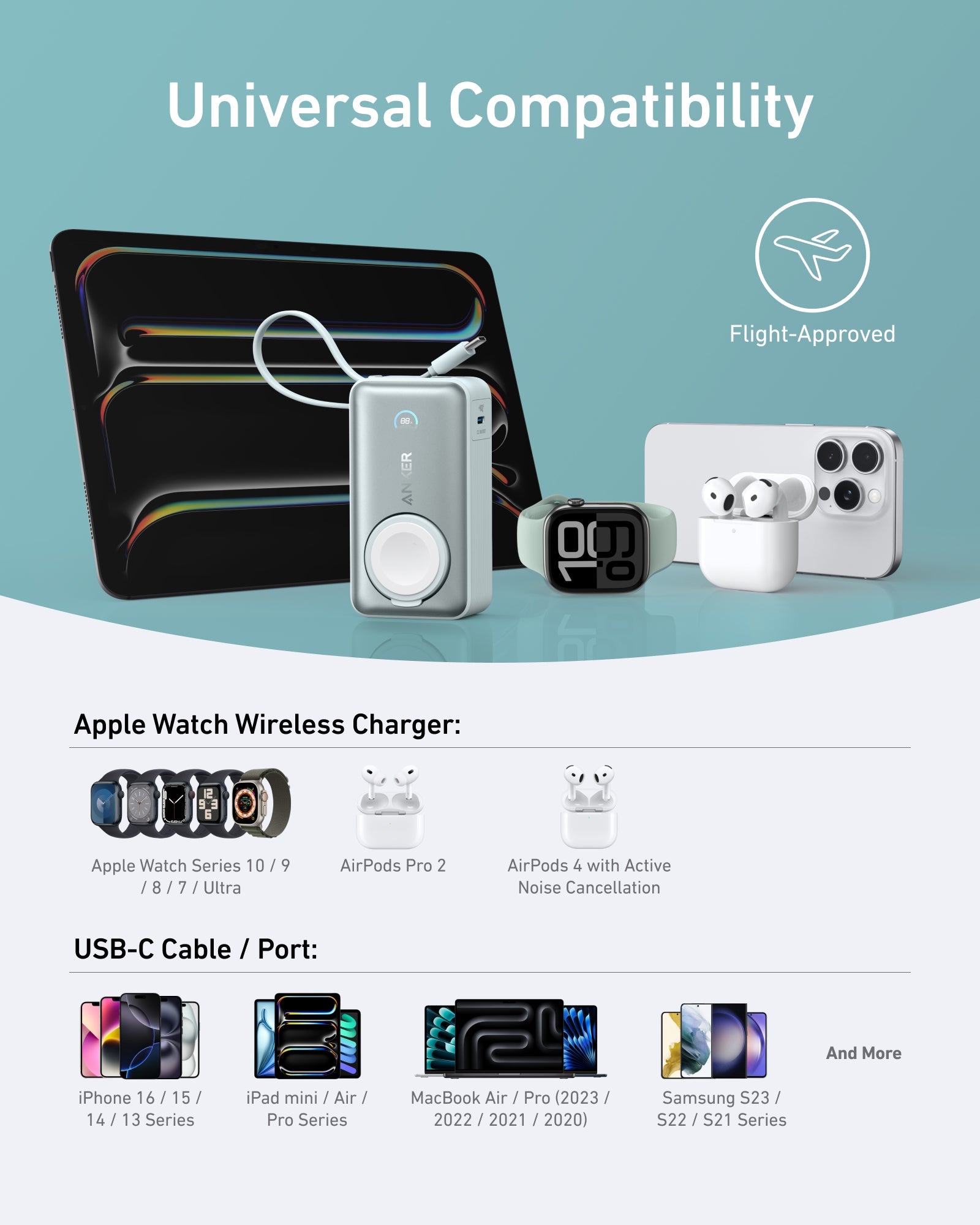 Anker MagGo Power Bank (10K, 35W, For Apple Watch