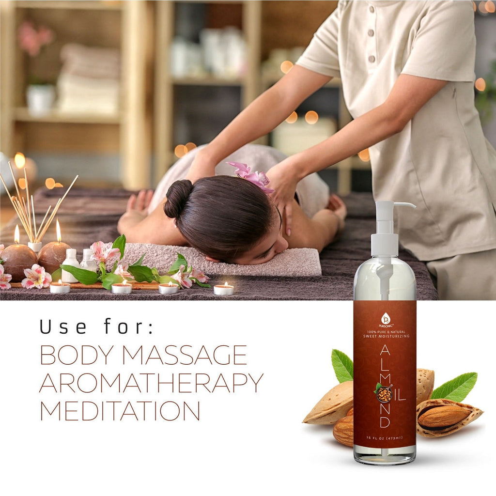 100% Pure & Natural Sweet Almond Oil 16 Oz.™