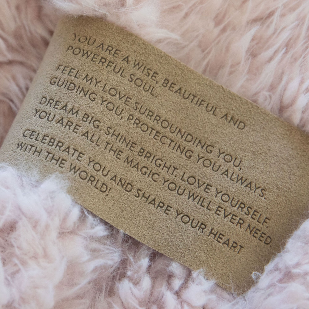 ANGEL PLUSH BLANKET | BIG - DUSTY PINK
