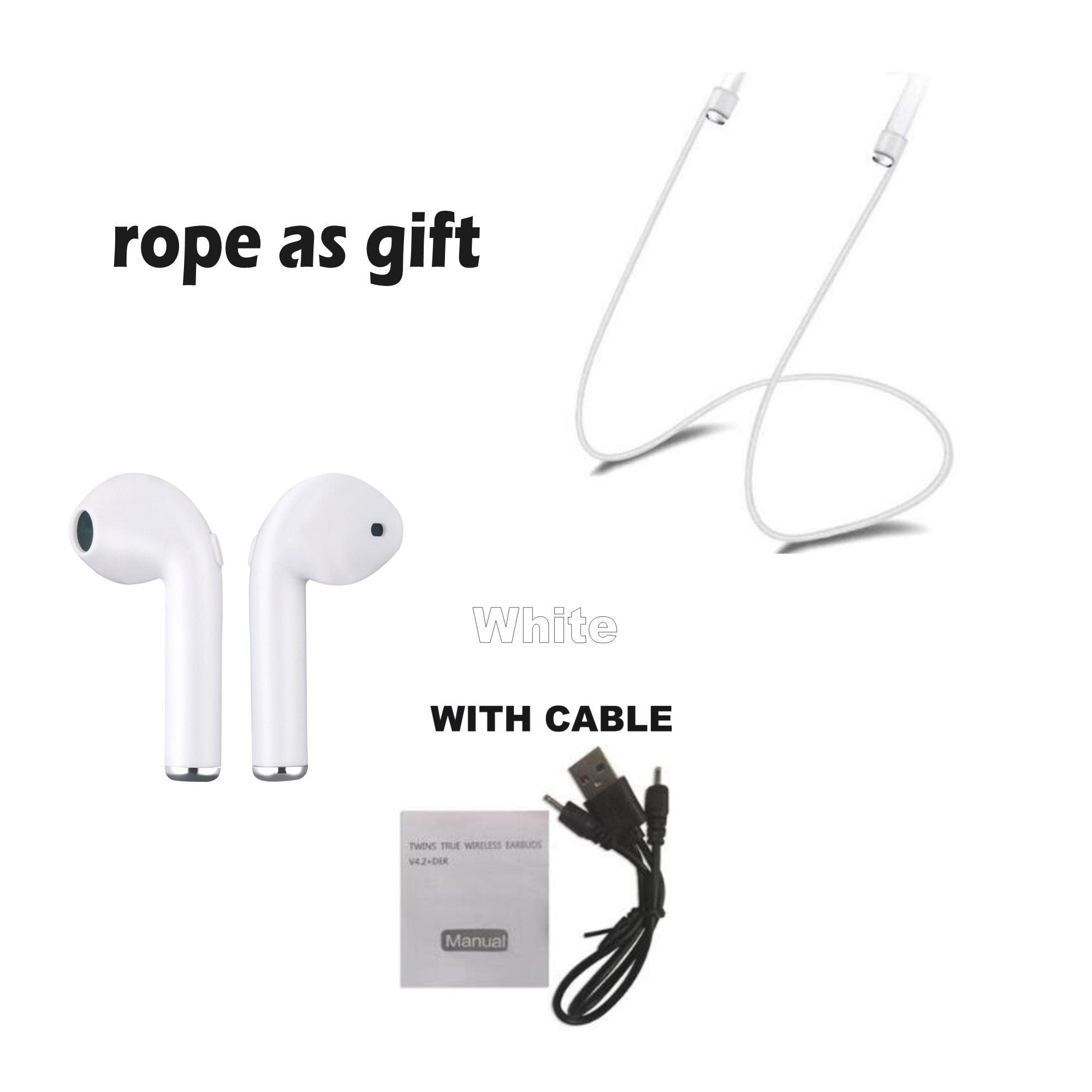 Wireless Bluetooth Earphone Earbuds Head With Mic with Cable