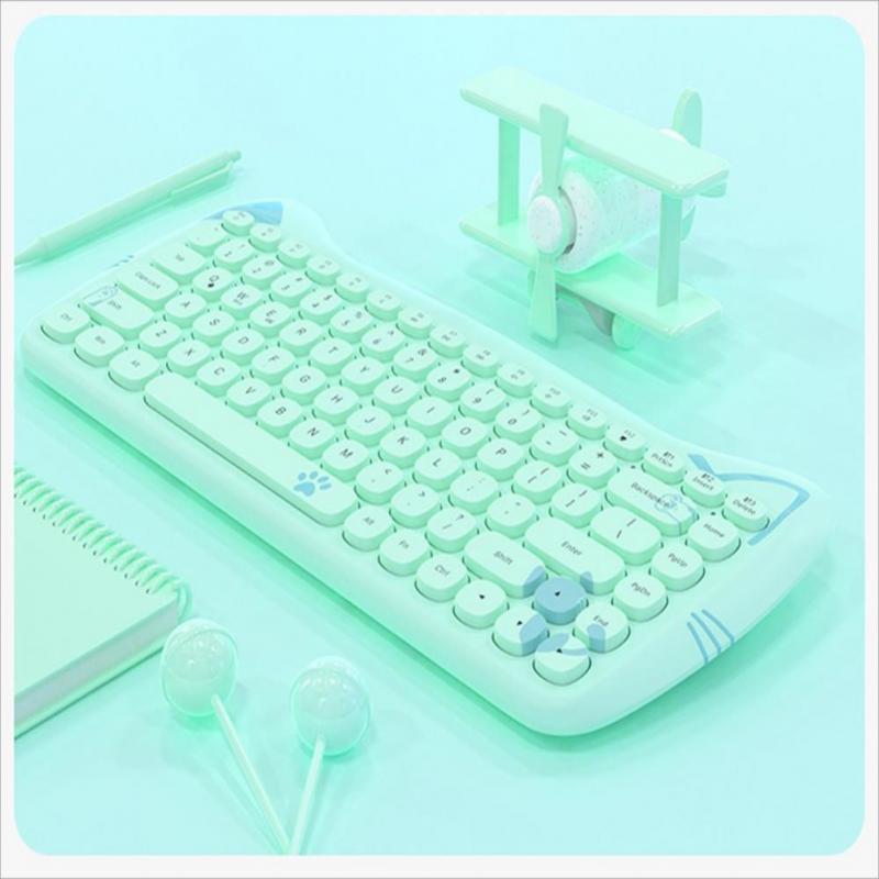 Cat Wireless Keyboard Mouse