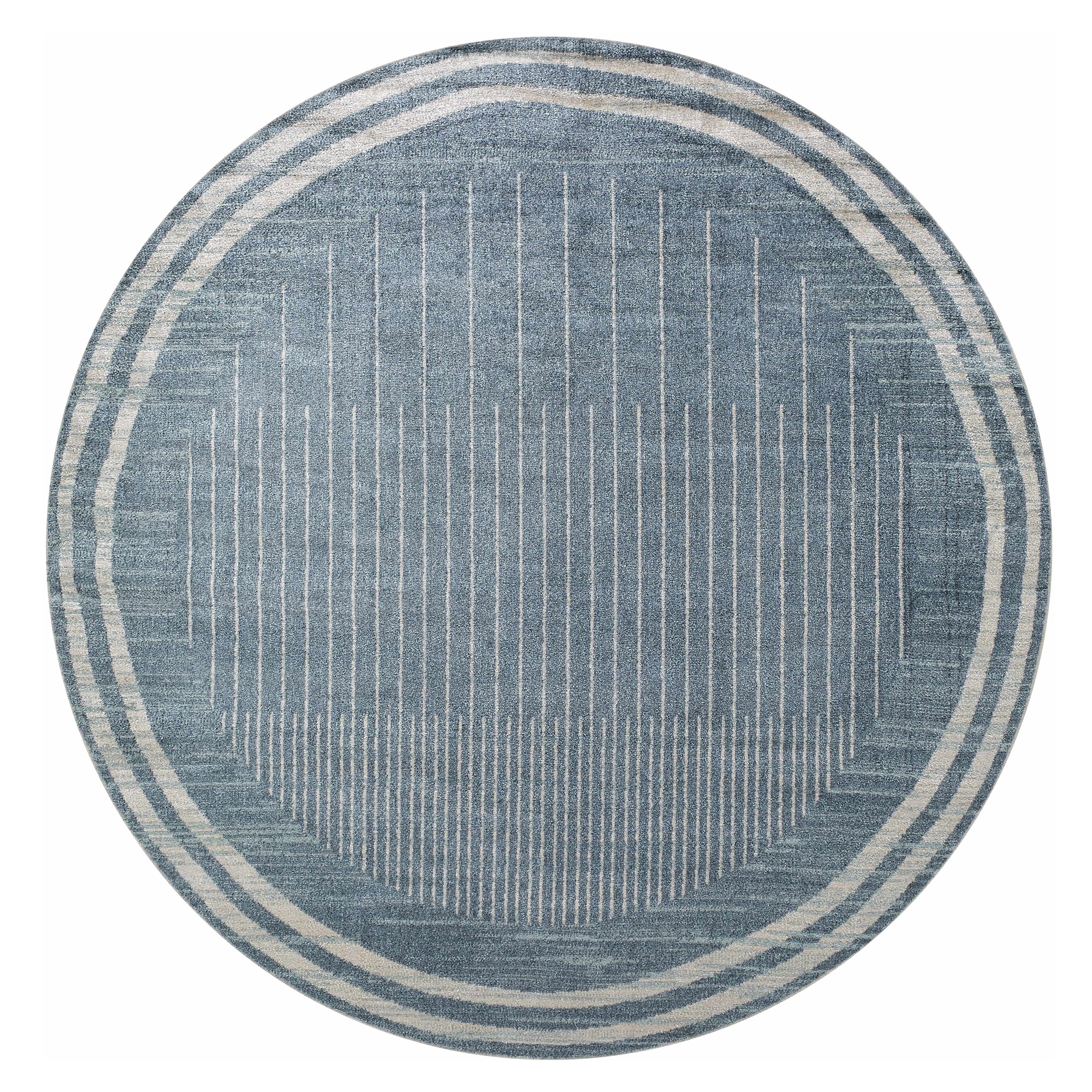 Thad Blue Washable Area Rug