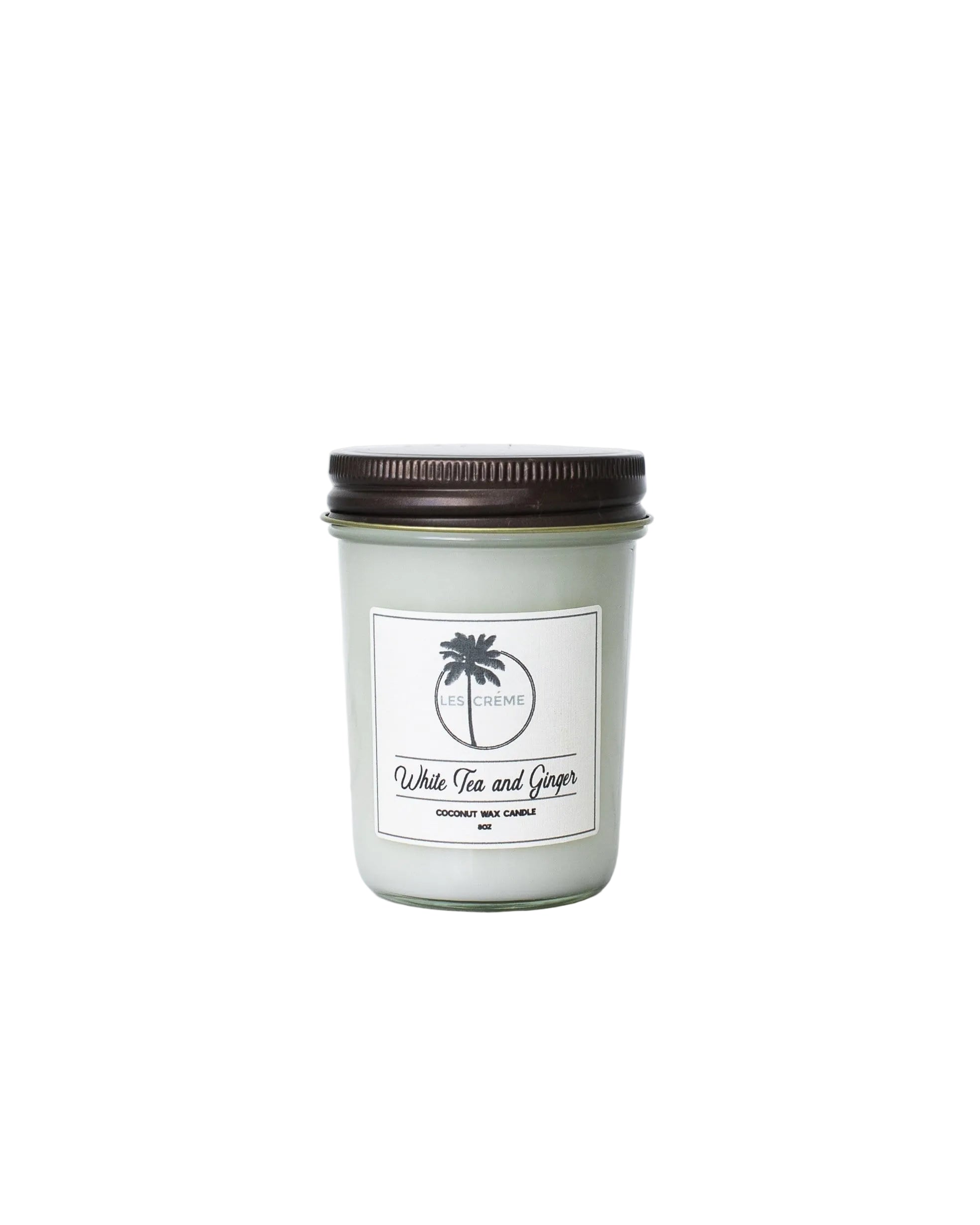 White Tea + Ginger Scent Coconut Wax Candle