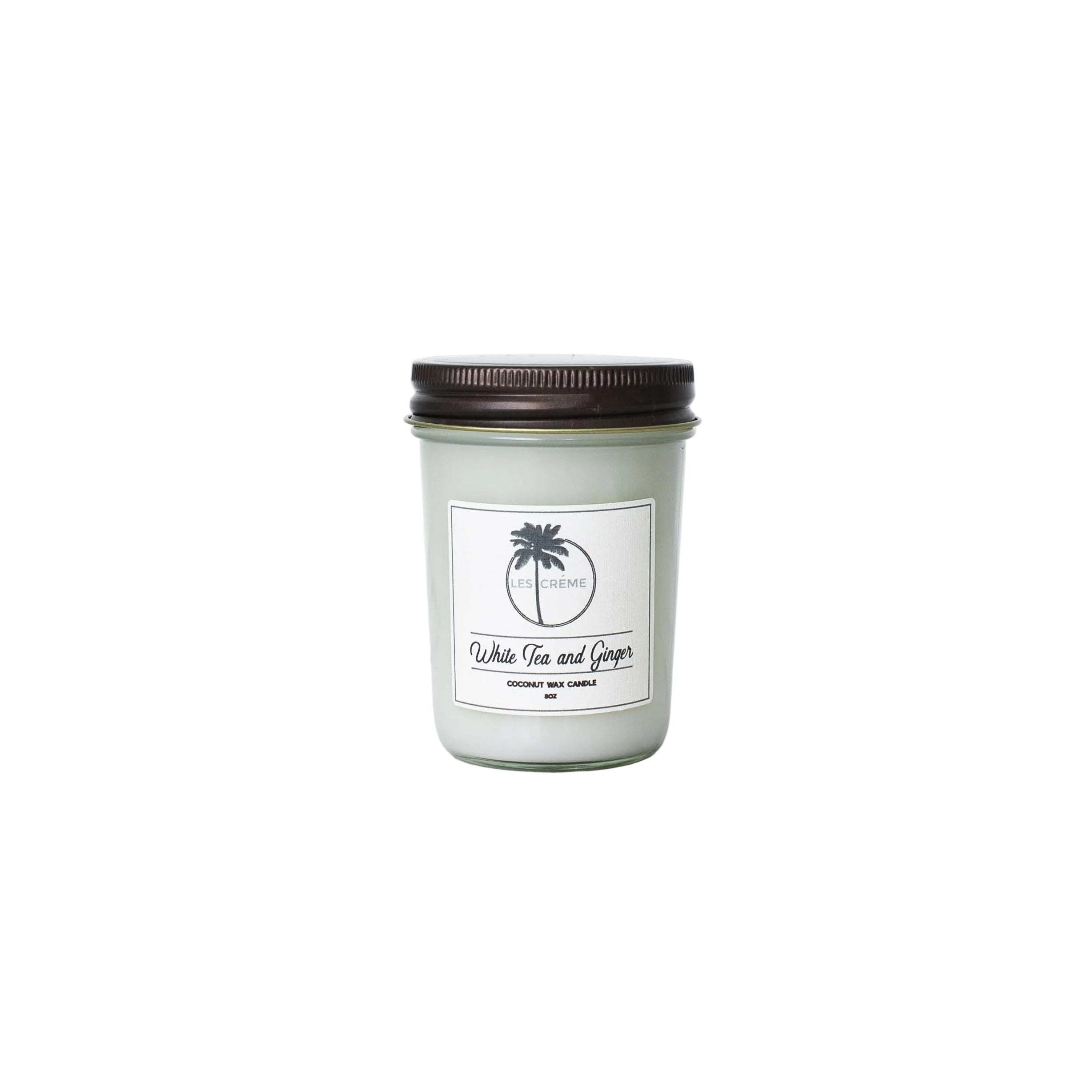 White Tea + Ginger Scent Coconut Wax Candle