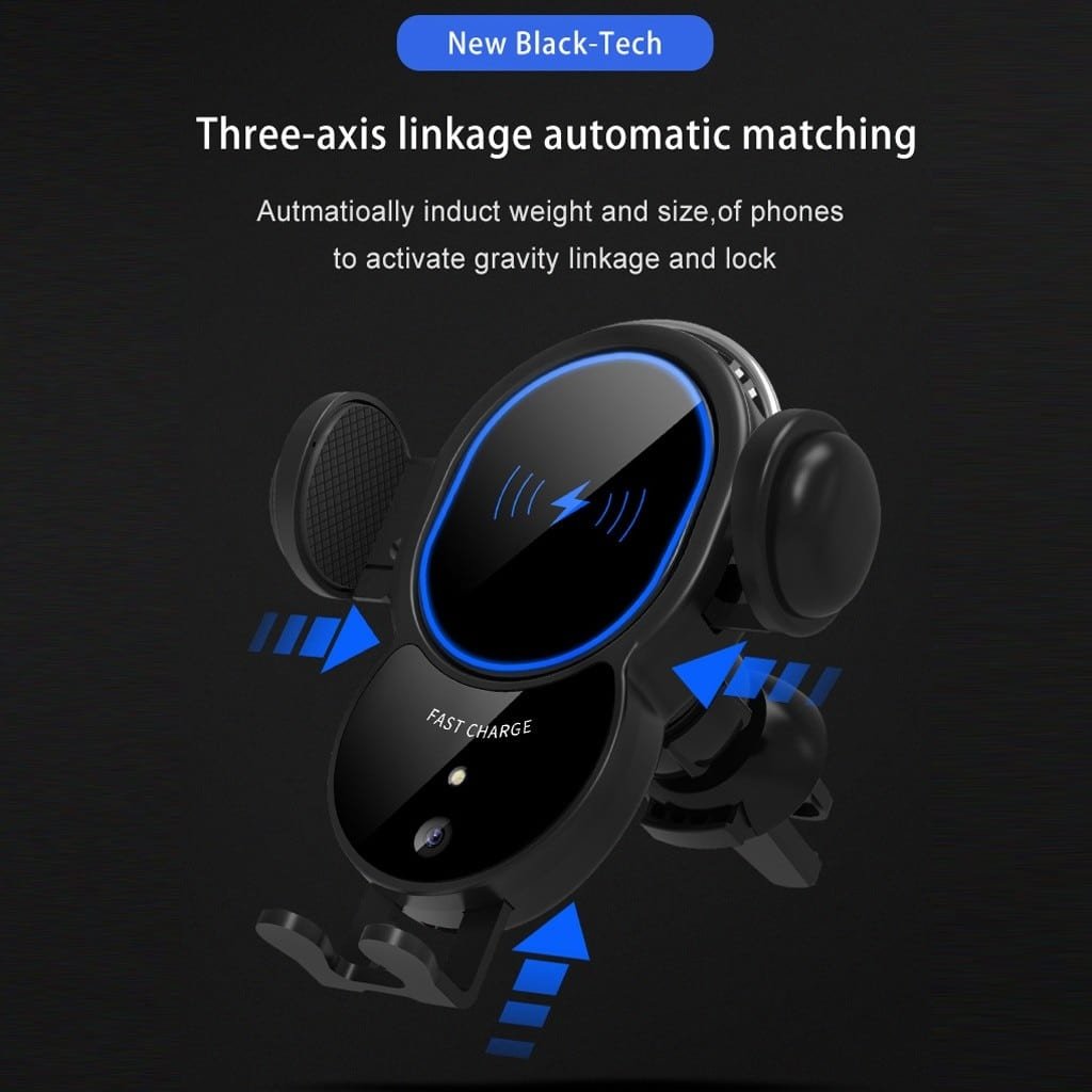 10W Wireless Automatic Clamping Mount Fast Charger