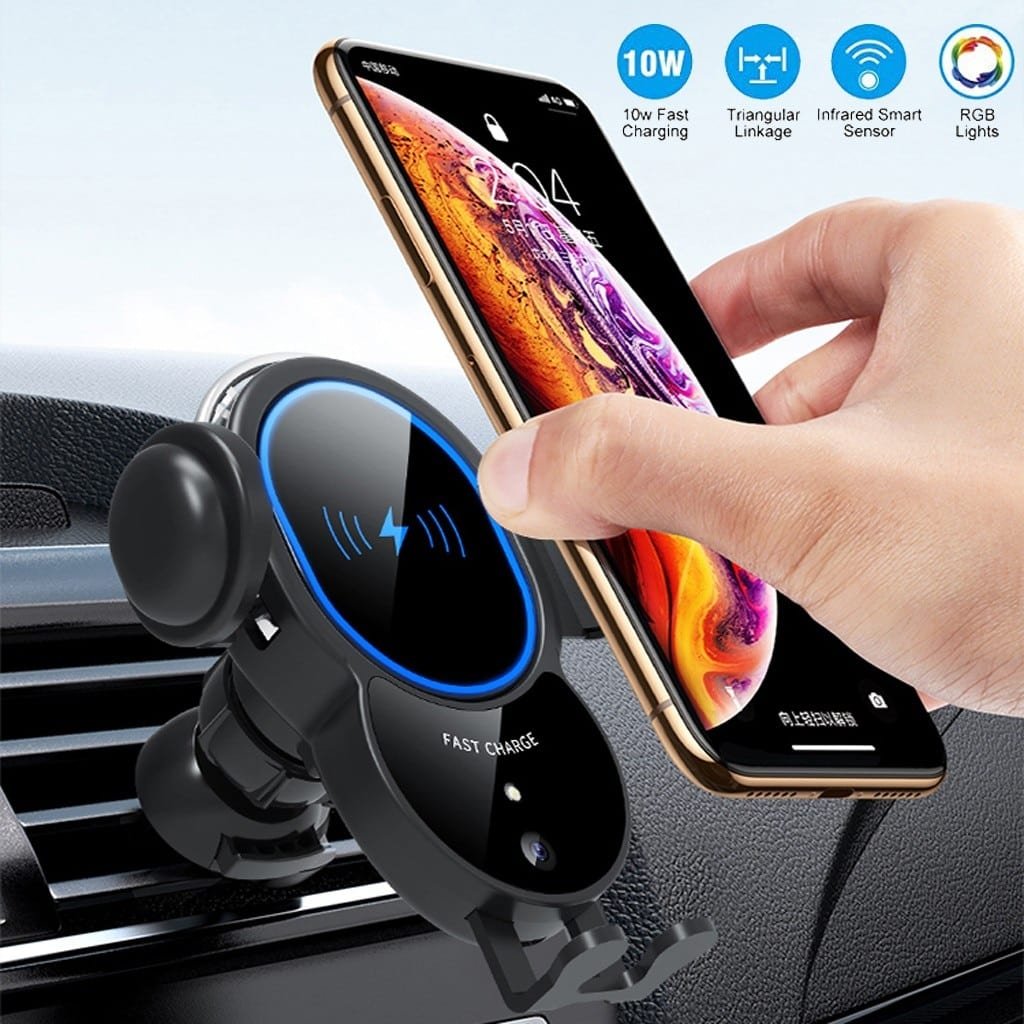 10W Wireless Automatic Clamping Mount Fast Charger