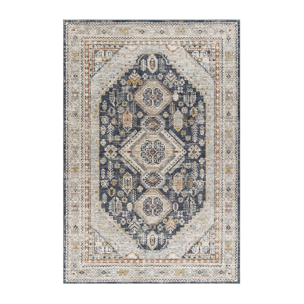 Kouta Beige & Navy Area Rug